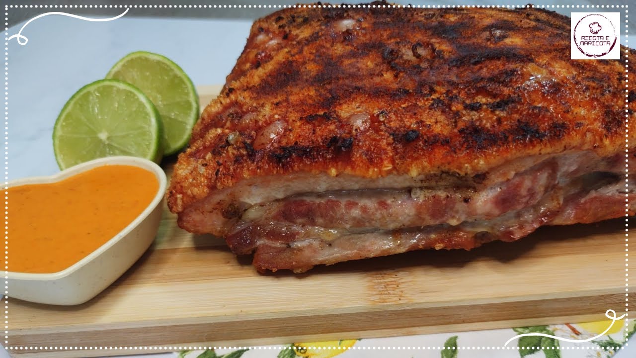 BARRIGA DE PORCO ASSADA CROCANTE/ RECEITA SIMPLES E FÁCIL