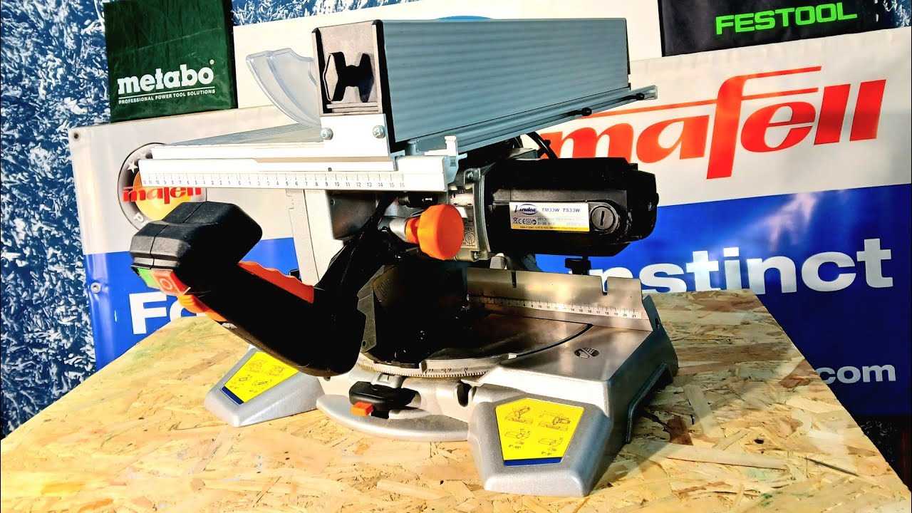 Virutex TM 33w,  troncatrice.  2ª parte: prova taglio angolare. 