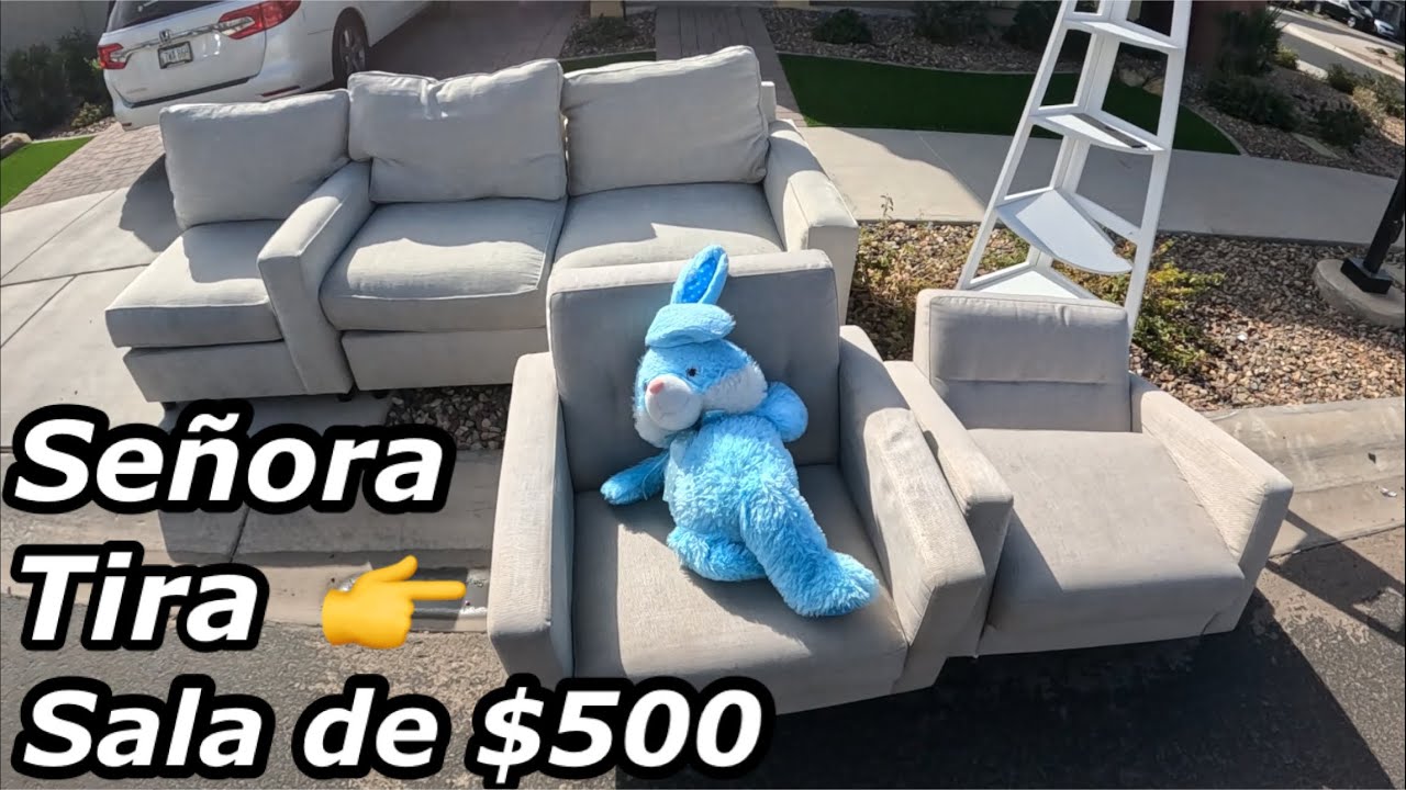 Lo que tiran en usa🤑 SEÑORA TIRA SALA DE $500 dólares 😱increíble todo