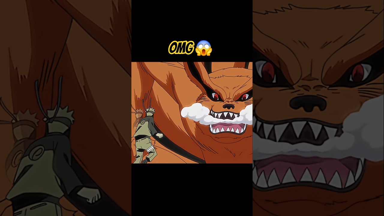 Naruto The Nine Tails🔥😱|| Sigma Moments #anime #shorts #trending #viralvideo
