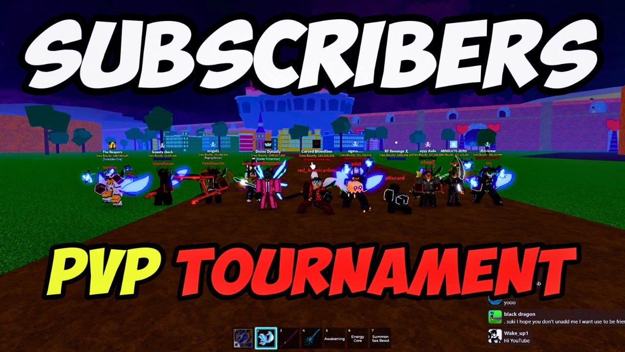 Blox Fruits PvP TOURNAMENT With Subscribers