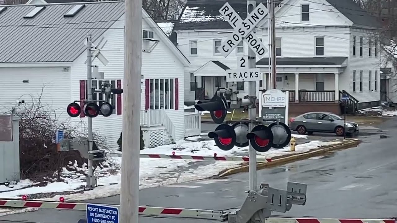 Anniversary Amtrak Engine Pulling Into Brunswick Station