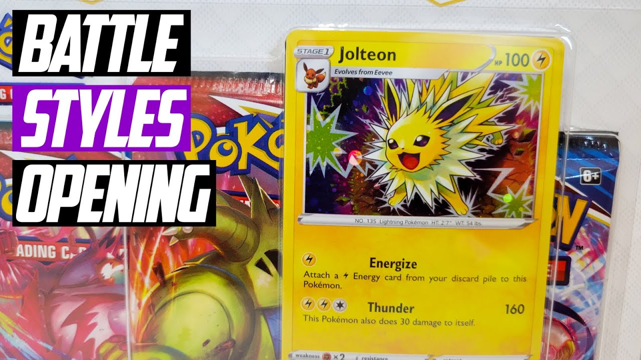 Opening Battle Styles Pokemon Cards - 6 More Booster Packs Hunting Tyranitar!