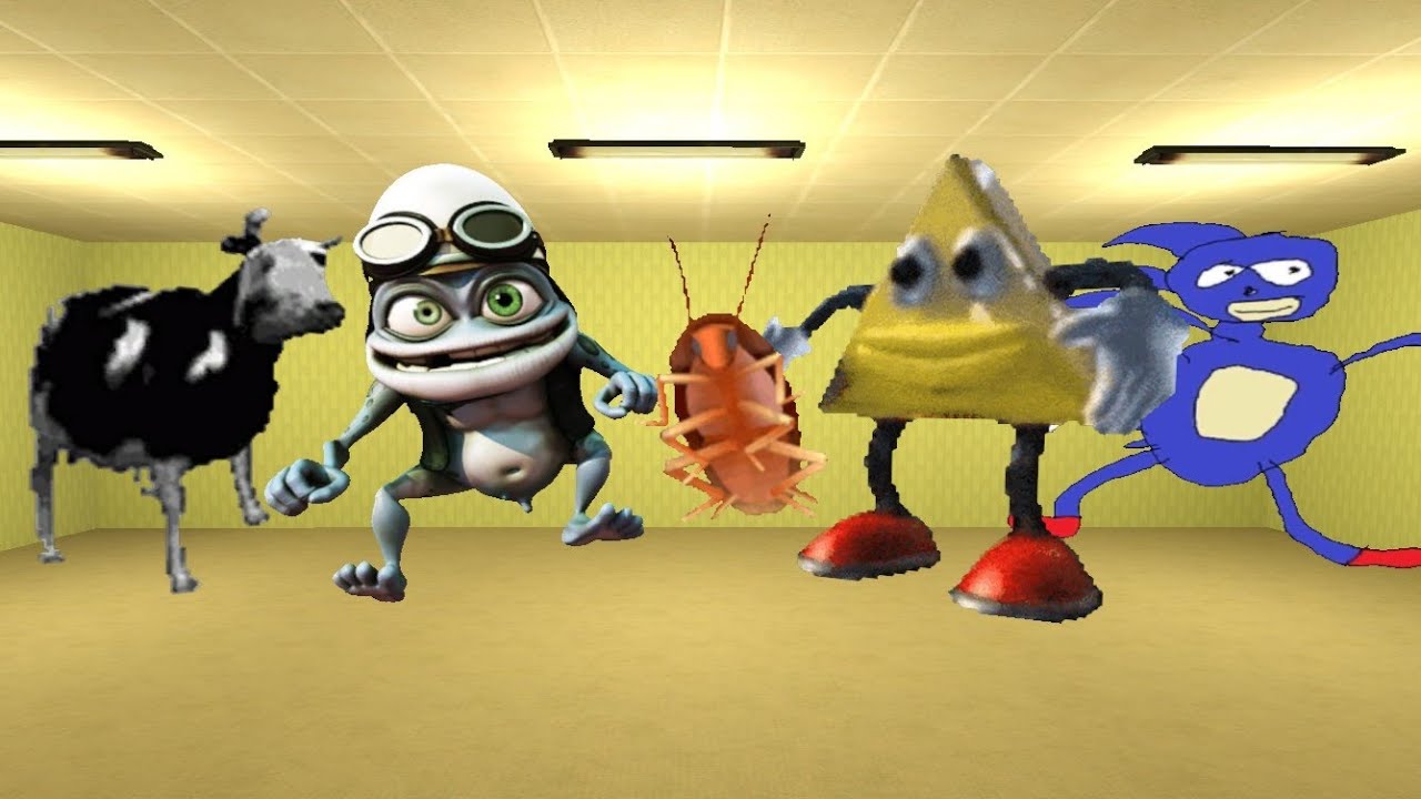 Crazy Frog, Польская корова, Таракан, Танцующий треугольник и Sanic Nextbots | Garry's Mod