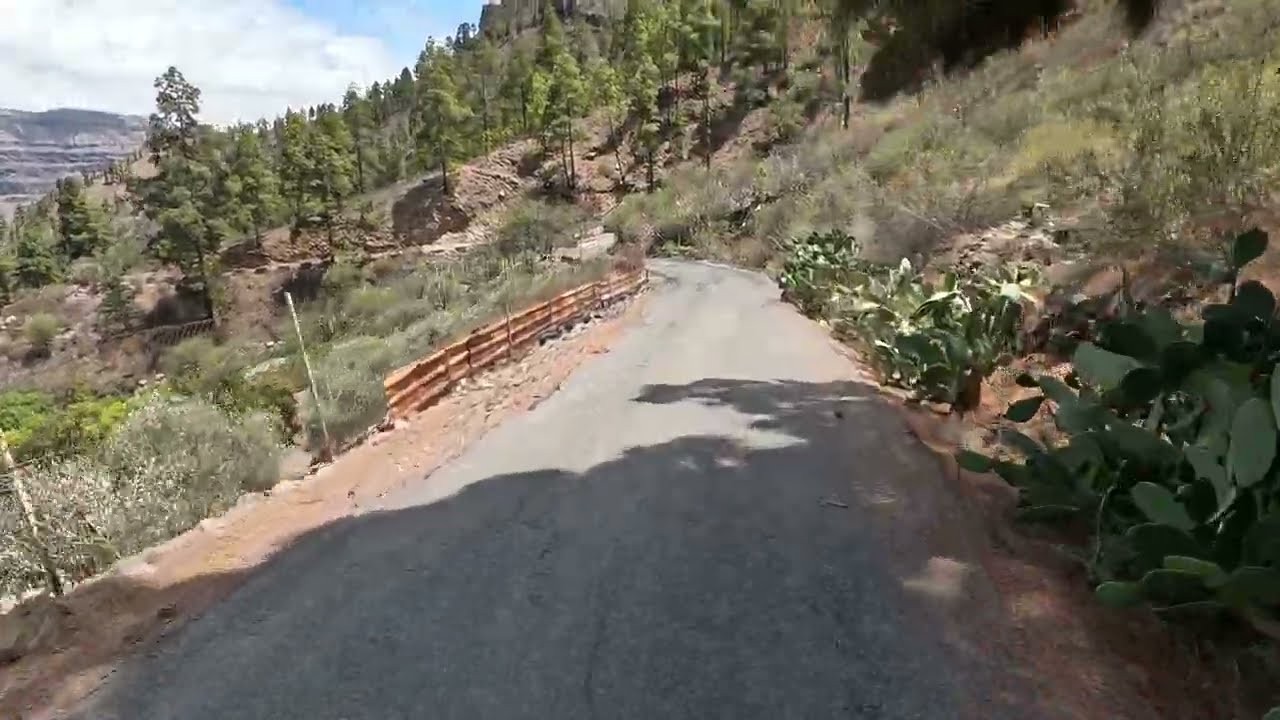 Gran Canaria Cycling: Steep descent to Barranquillo Andr&eacute;s. Part 2. 4K