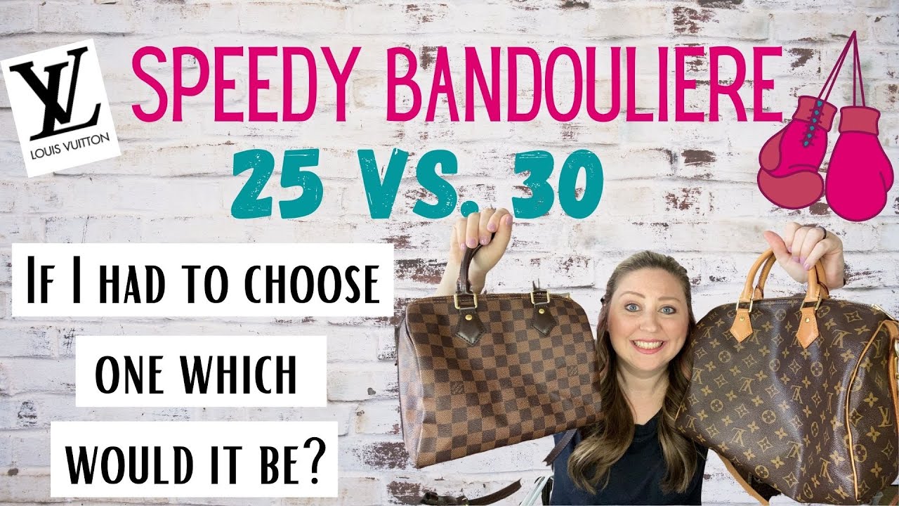 LOUIS VUITTON SPEEDY BANDOULIERE 25 vs. LV SPEEDY BANDOULIERE 30 // COMPARISON // Mod Shots