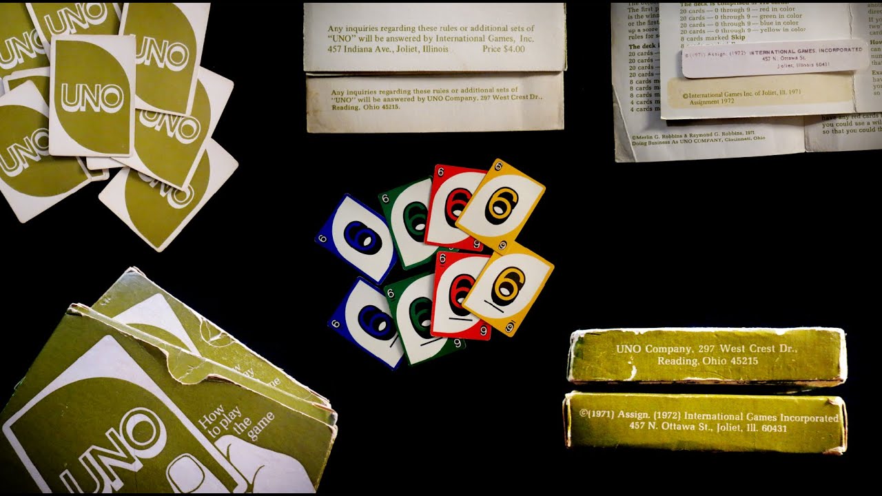 Differences between 1971 and 1972 Uno cards