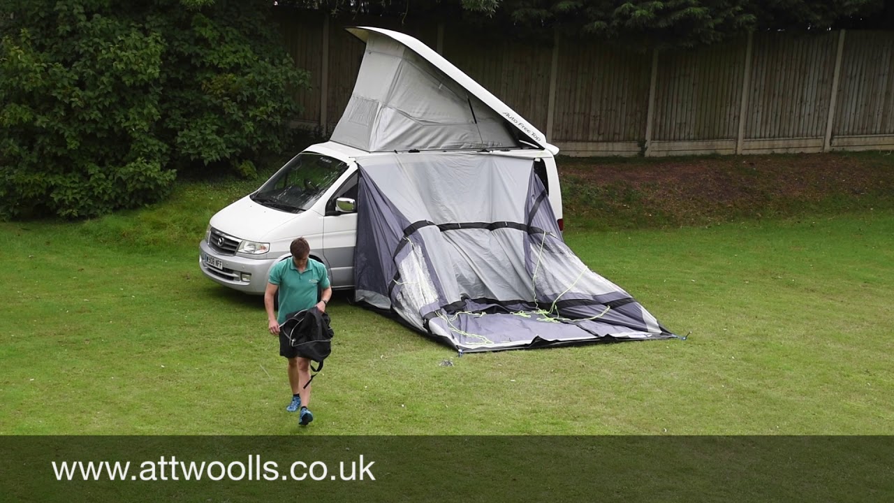 Kampa Travel Pod Trip Air Awning Pitching & Packing (Real Time) Video