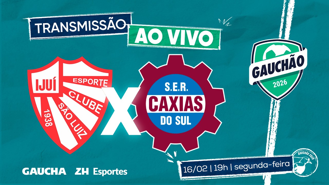 AO VIVO COM IMAGENS: SÃO LUIZ X CAXIAS | TROFÉU FARROUPILHA | GAUCHÃO 2026 | 16/02/2026