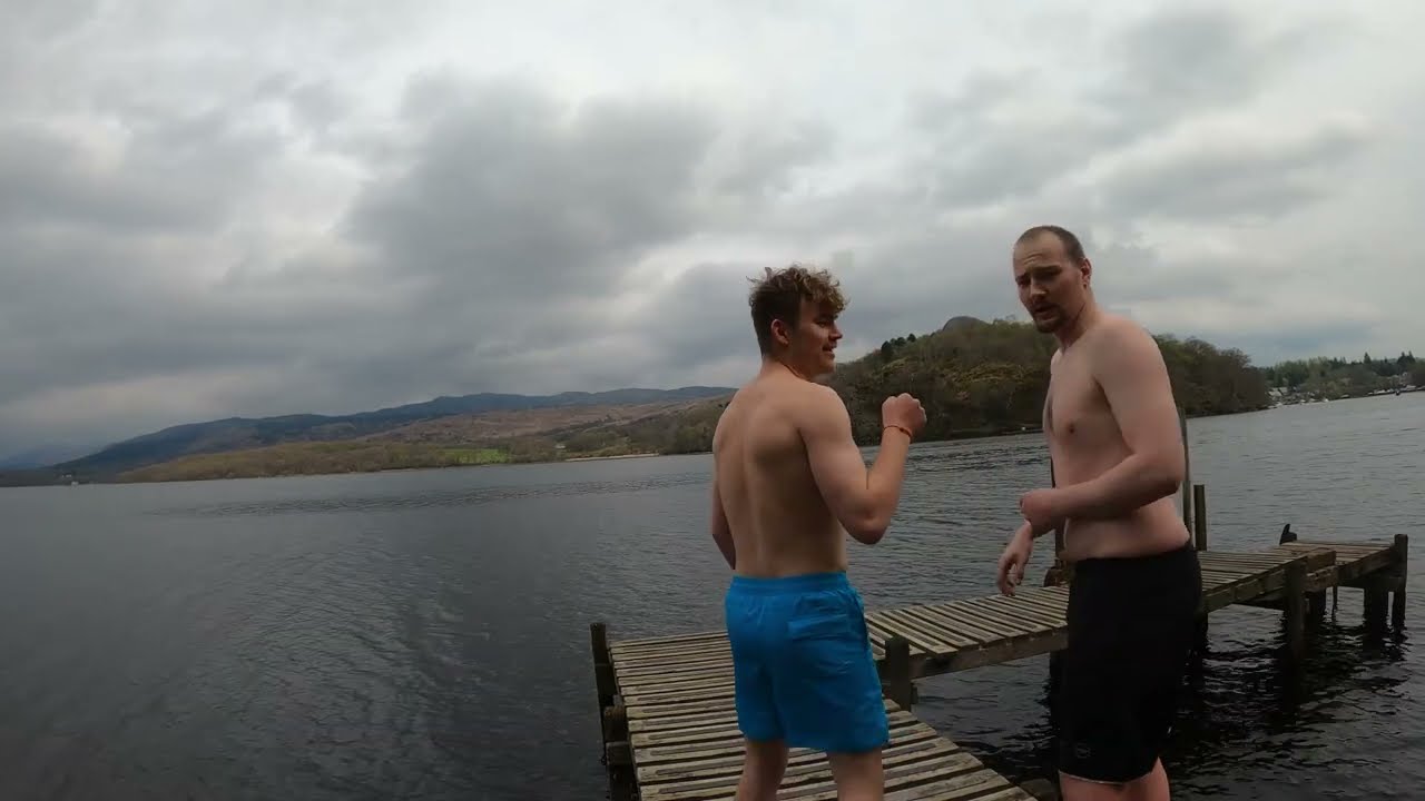 Wild Swimming in Loch Lomond at 7AM in April - FREEZING