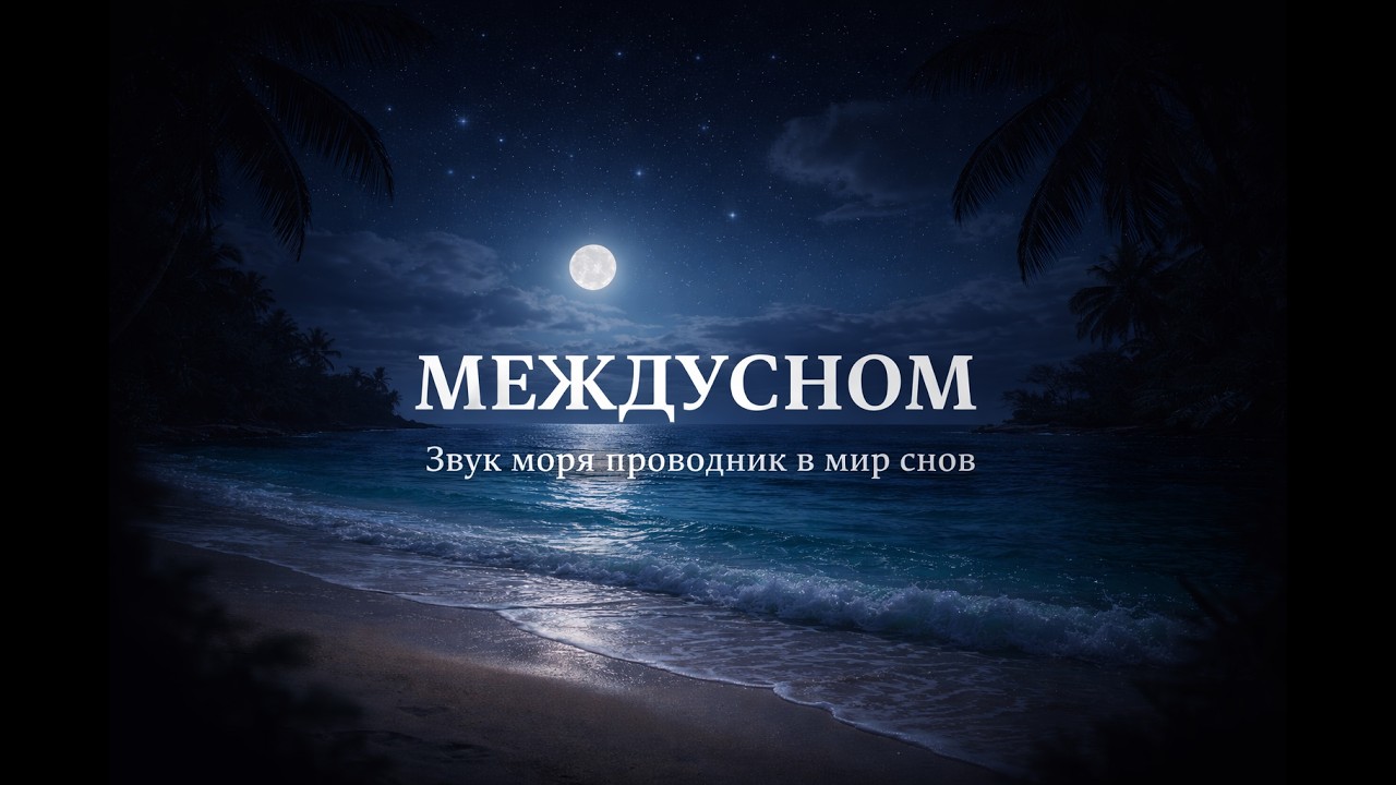 1 ЧАС ЗВУКА МОРЯ 🌙 Тёплый ночной океан | Глубокий сон и расслабление