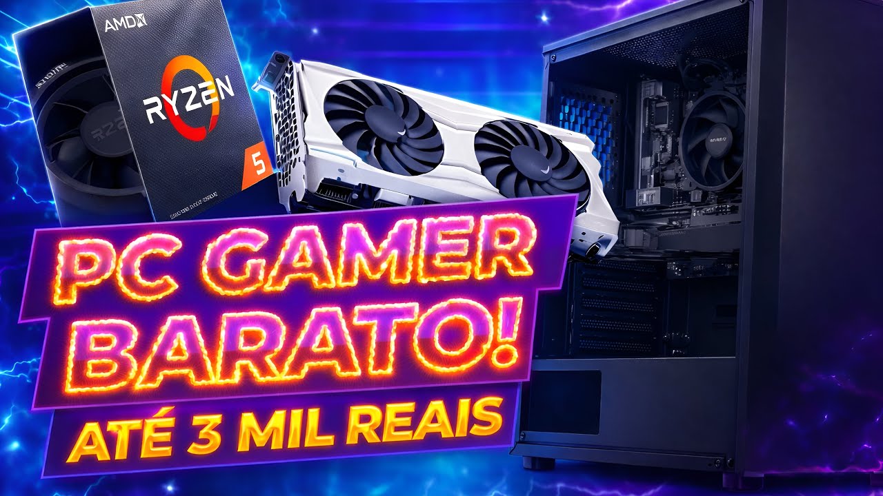 NINGUÉM TE CONTA ISSO! 🤫 É SIM POSSÍVEL ter um PC GAMER por MENOS de 3K em 2026