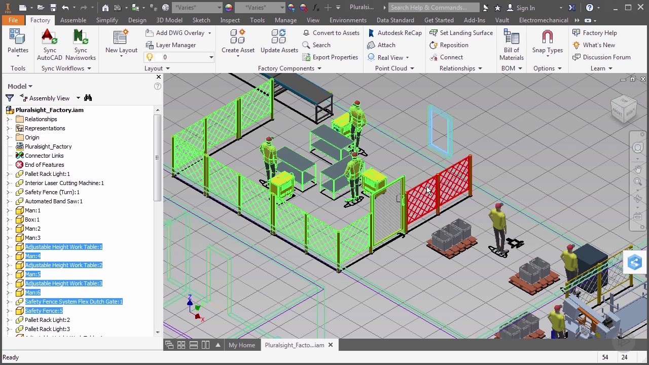 Placing Factory Assets into Inventor Layouts