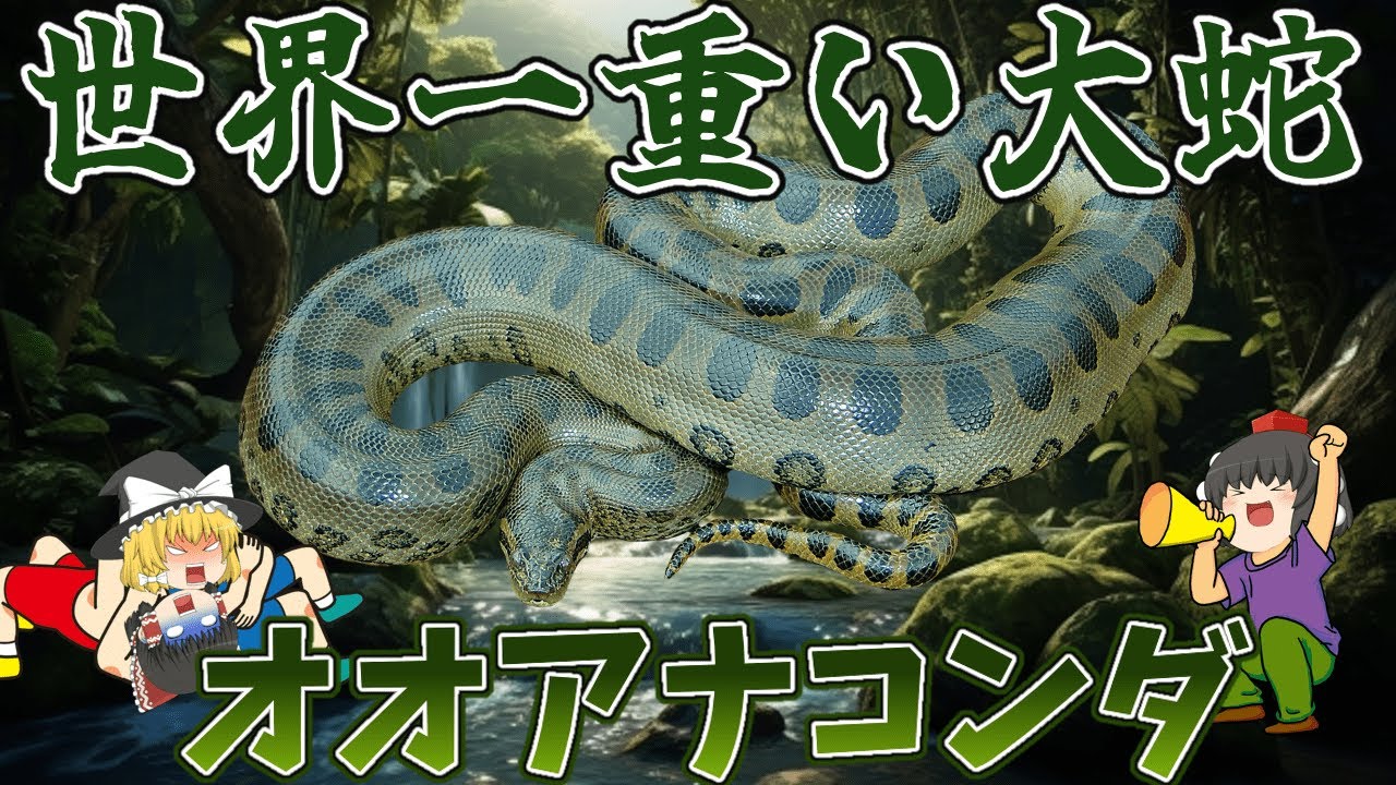【ゆっくり解説】世界一重い大蛇！オオアナコンダ