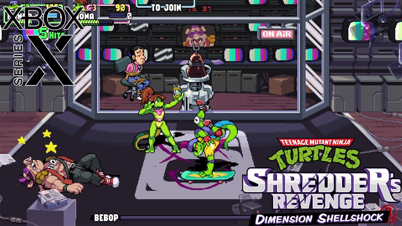 TMNT: Shredder's Revenge - Radical Reptiles DLC (Remix) Mondo Gecko & Mona Lisa Gameplay (4K 60FPS)