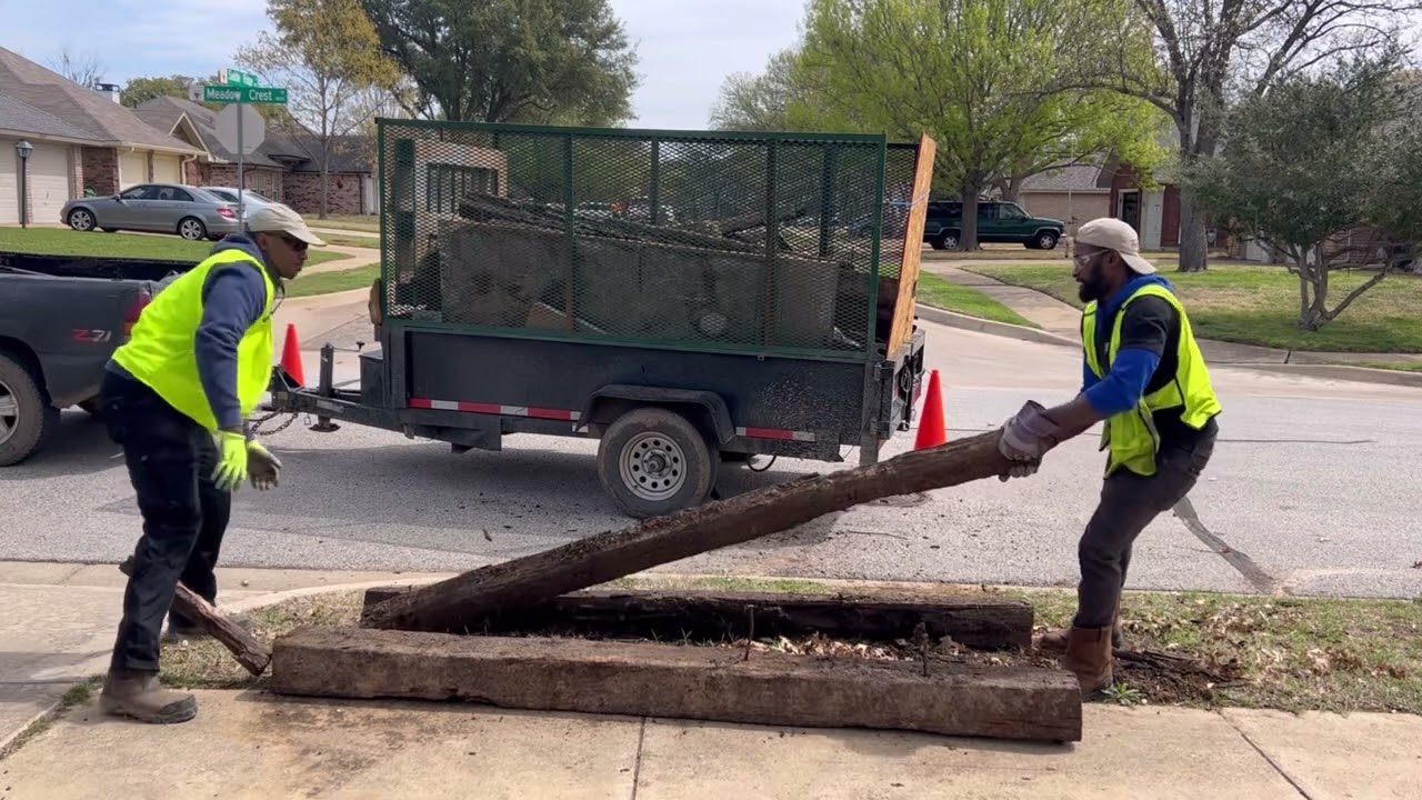 Construction debris removal in Grapevine, Texas!!