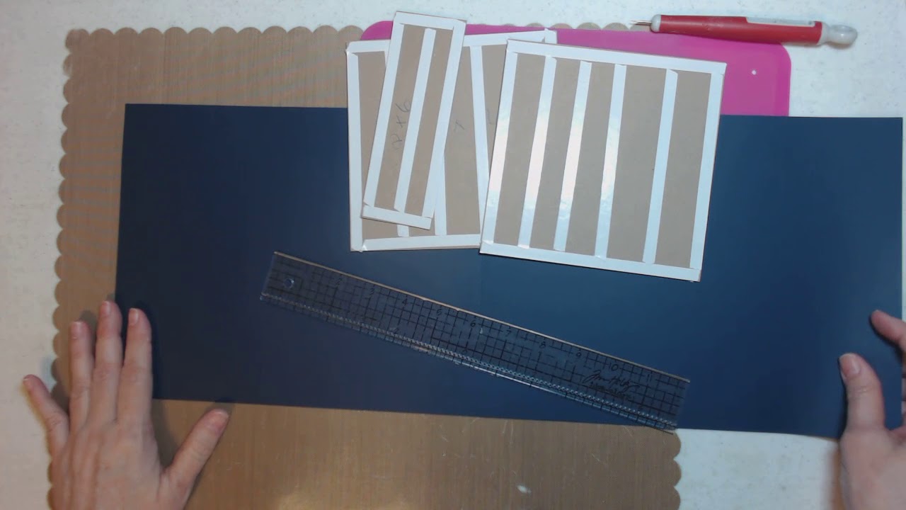 How to Make a  Album and Make a  Hinge Part 1 Beginners (wrapping & hinge)
