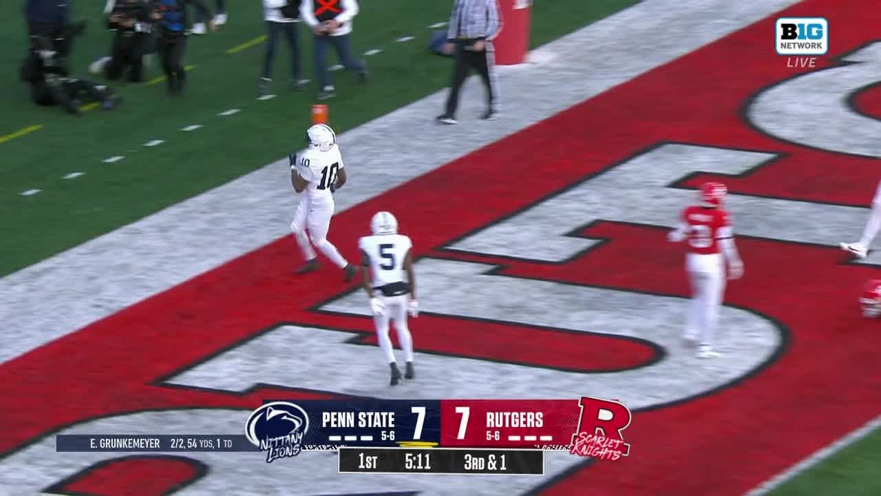 Nick Singleton MAKES HISTORY with This TD vs. Rutgers | Penn State Football