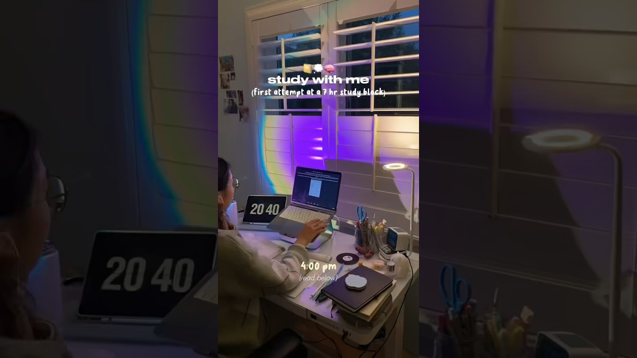 8 HOUR study with me 🧠🧬 (intense + productive!) #studyvlog #motivation