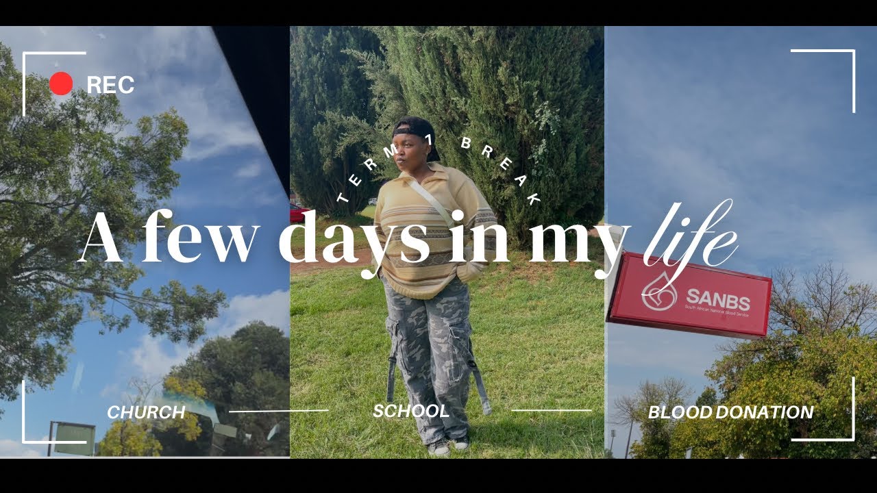 First video|School break|Church|Blood donation