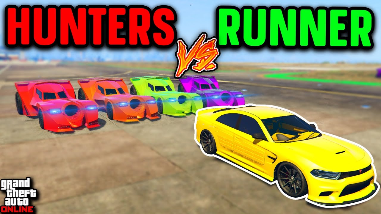 4 VIGILANTES vs BUFFALO STX! GTA 5 Manhunt