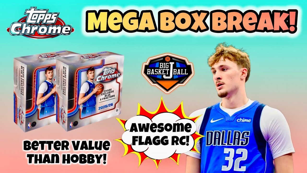 *ПЕРВЫЙ ВЗГЛЯД!* 2025-26 Topps Chrome Basketball Mega Box Break x2 🔥 Лучшие параллельные версии R...