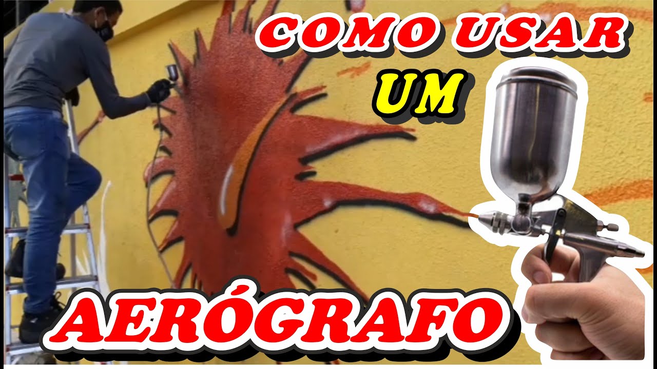 PISTOLA de PINTURA k3 | Como usar Aerógrafo passo a passo