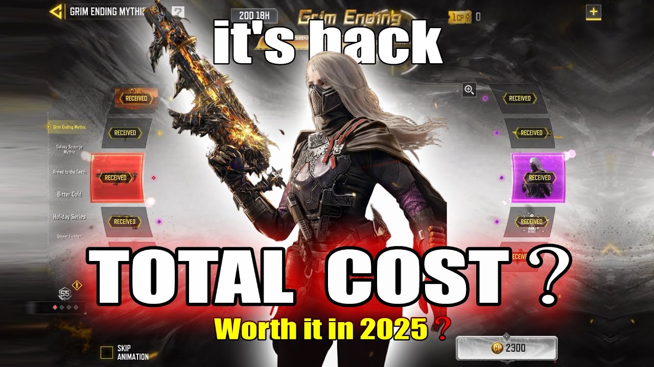 Mythic AK117 - Grim Ending Full Draw Total Cost? 2026 | Greem Ending Mythic Draw Back in Cod Mobile