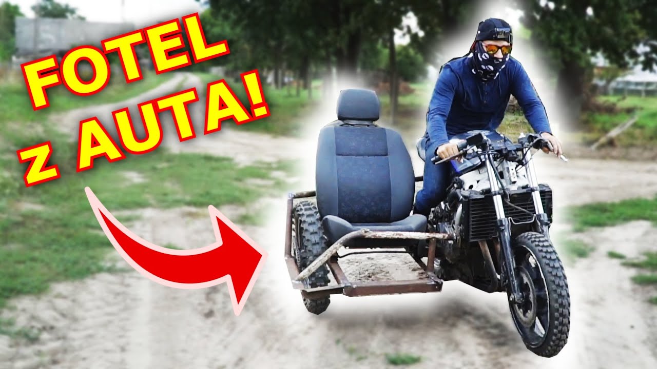 Jeździliśmy Hondą CBR z fotelem samochodowym! Ścigacz z koszem bocznym!