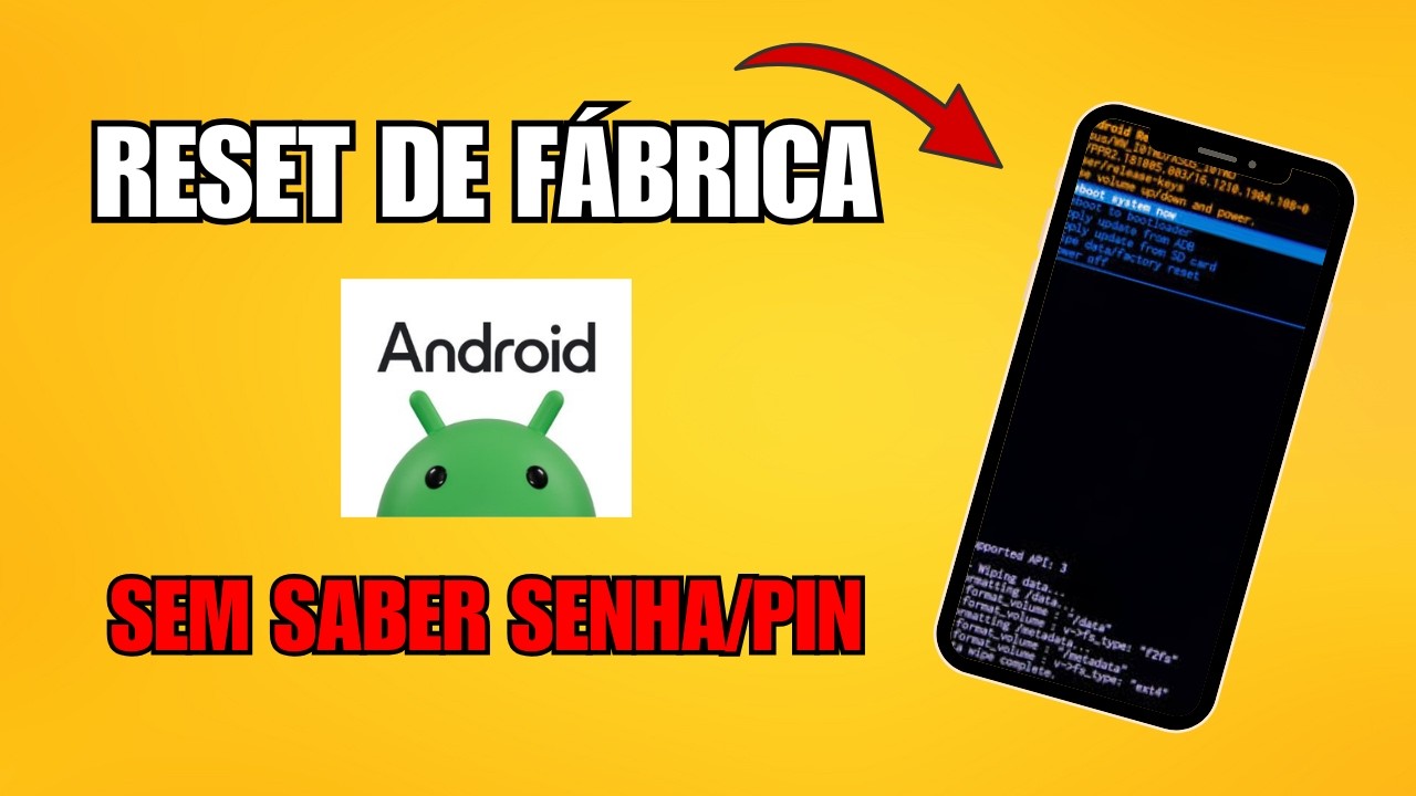 Como Formatar Celular Android Sem Saber a Senha/PIN