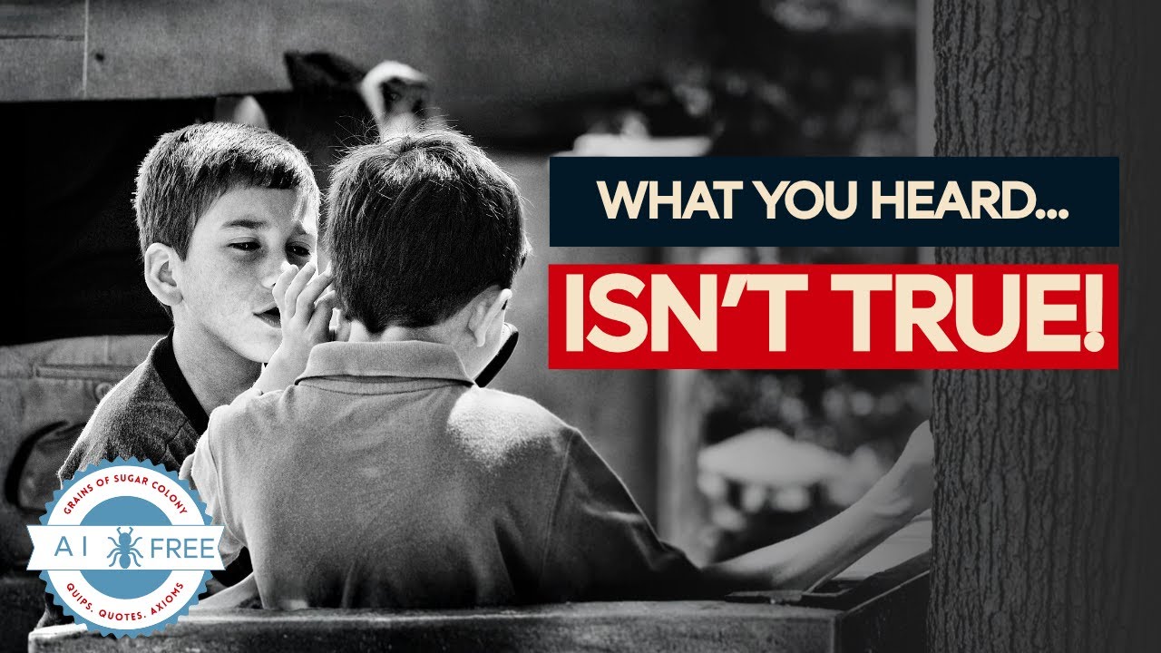 How Gossip Turns Small Assumptions Into Big Damage. Grains of Sugar: Knowing