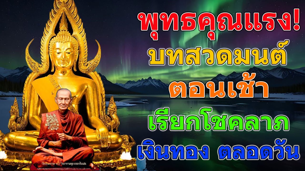 เงินเข้าทันที! บทสวดมนต์ตอนเช้า เรียกโชคลาภ เงินทอง ตลอดวัน วามสุขความเจริญด้วยเถิด🙏🙏🙏