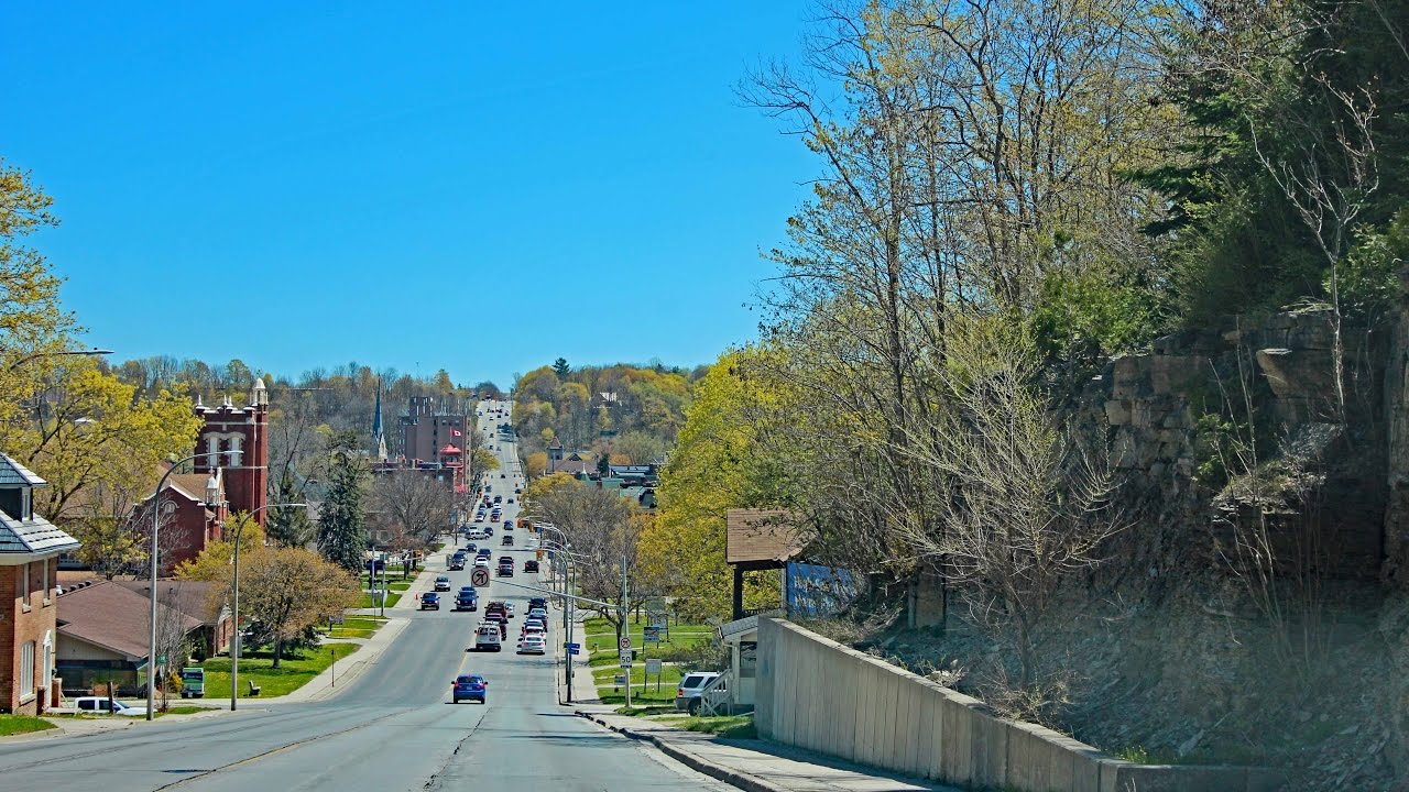 Driving Through Owen Sound, Ontario, Canada