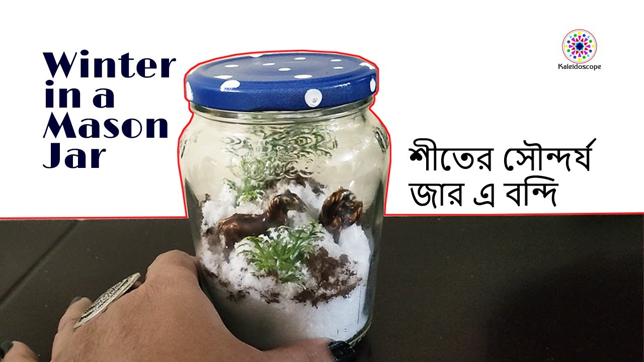 Winter in a Mason Jar - শীতের সৌন্দর্য জারে বন্দি 😍