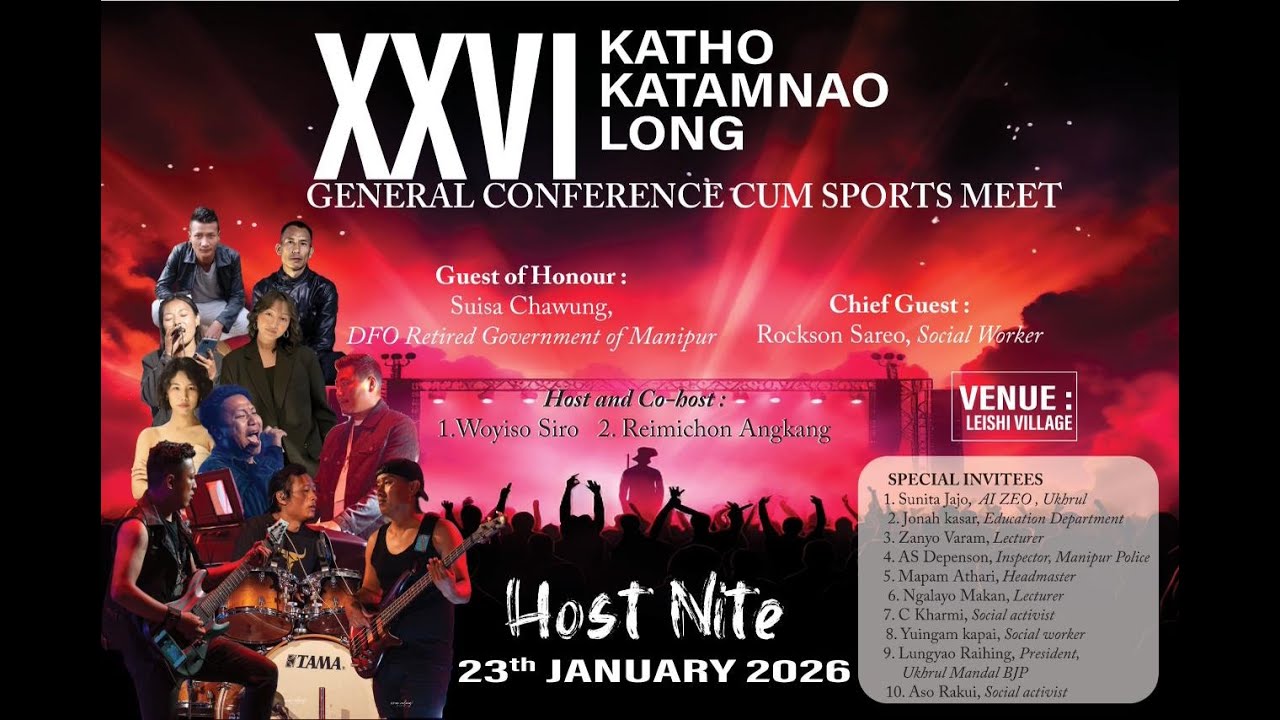 HOST NIGHT  | KATHO KATAMNAO LONG | General Conference Cum Sports Meet | 20-28 Jan. 2026 |