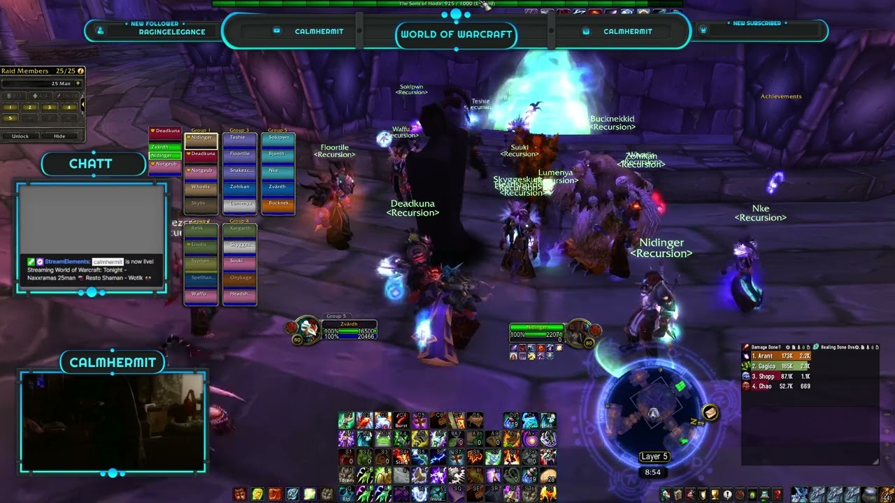 Naxxramas 25man 🤿 Resto Shaman - Wotlk  🎊