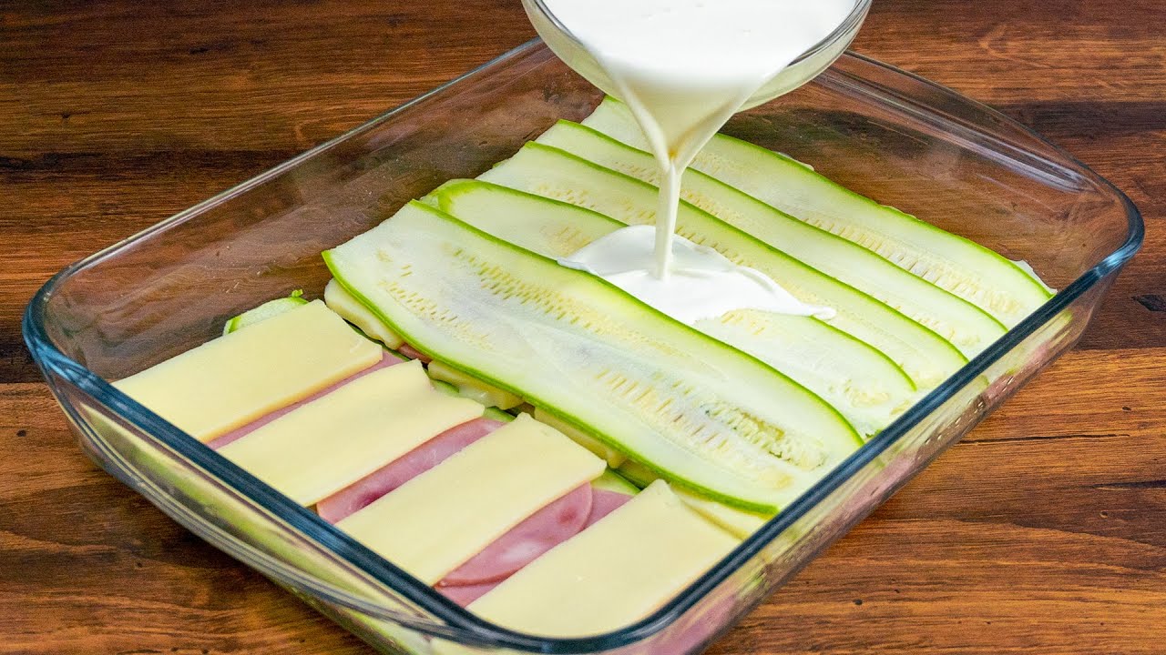 Así preparo la mejor tarta de calabacín con jamón, en capas y al horno