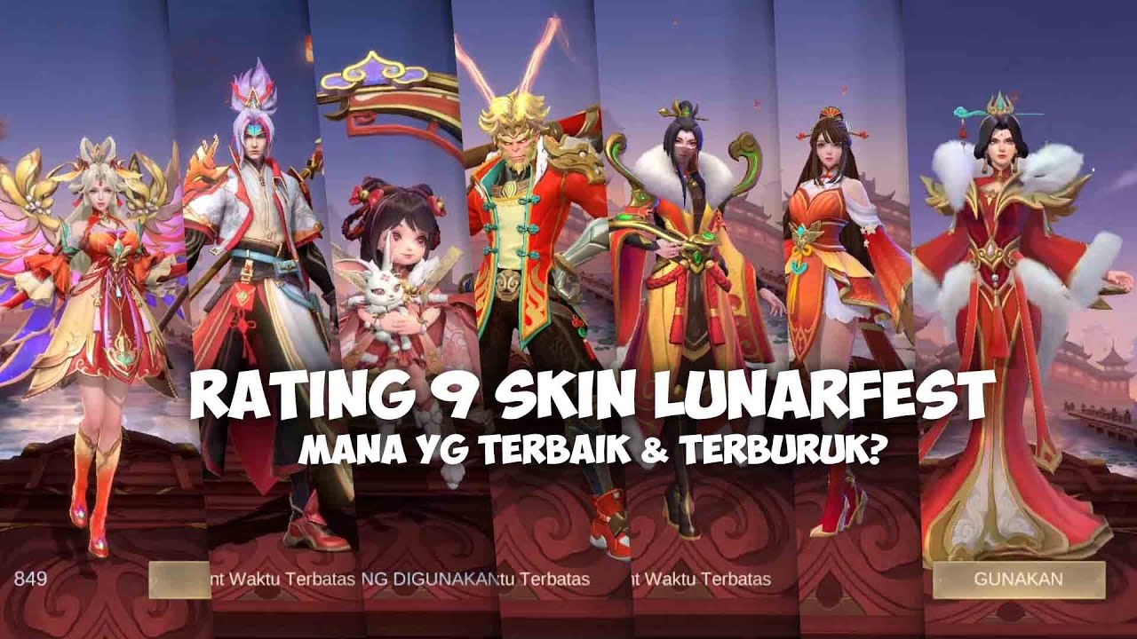 9 REVIEW & RATING SKIN LUNARFEST MANA YG TERBAIK DAN TERBURUK - MOBILE LEGENDS