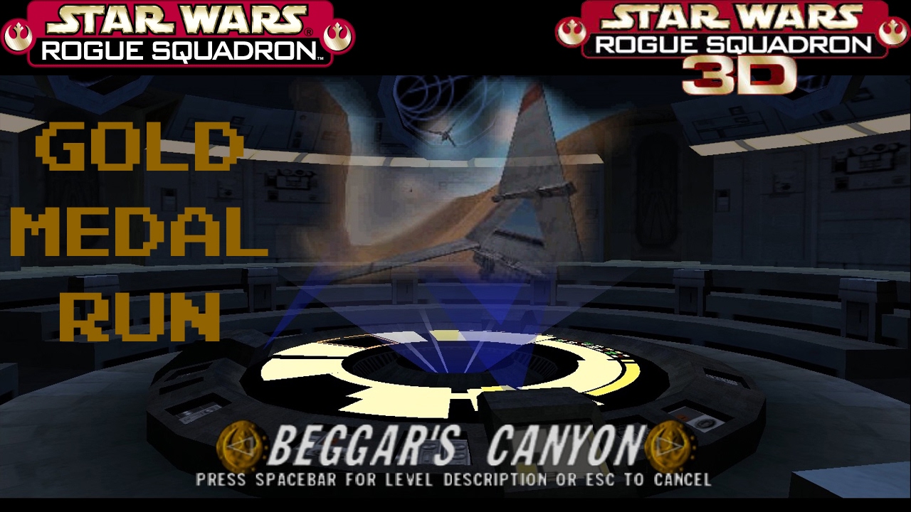 Rogue Squadron 3D B1 Beggar's Canyon - Gold Medal Run 1080P