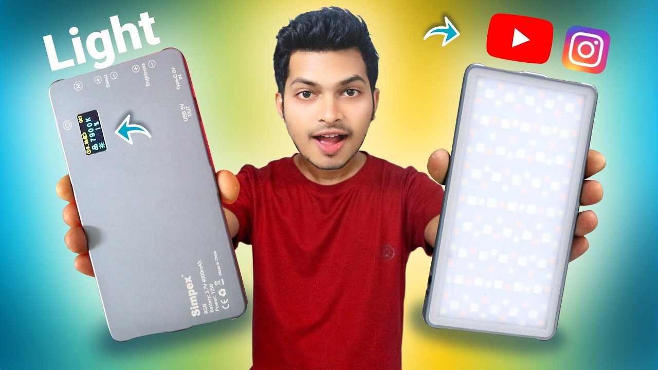 simpex rgb pocket led light Best for YOUTUBE 🔥