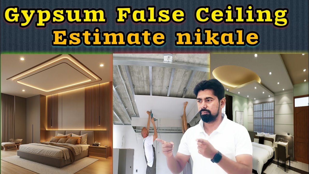 GYPSUM FALSE CEILING COST KAISE NIKALE .GYPSUM FALSE CEILING PRICE.