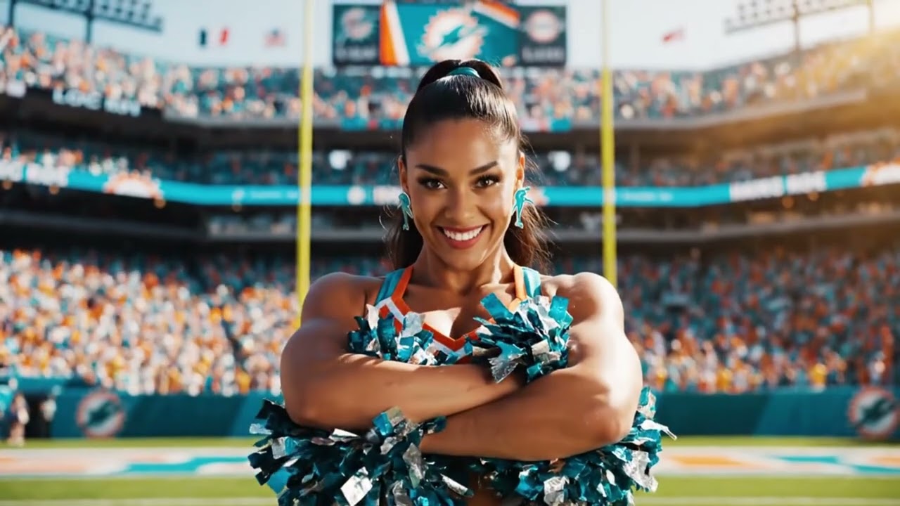 Miami Dolphins cheerleaders dancing