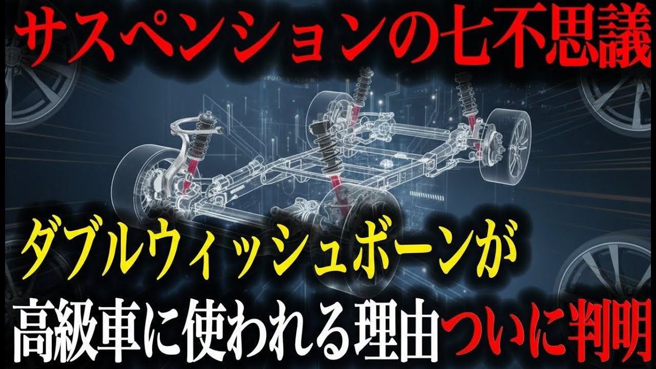 【高性能の秘密】高級車がダブルウィッシュボーンを採用する理由とは？走りが変わる構造を徹底解説【車解説】