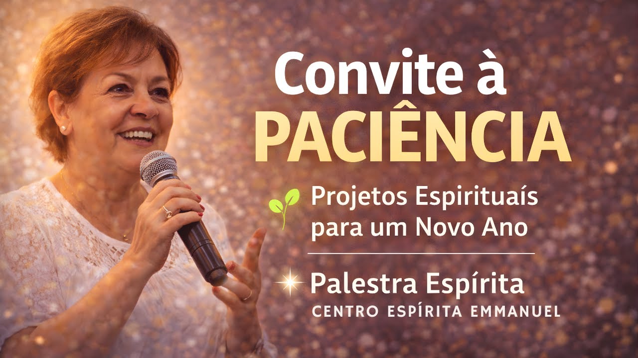 Convite à Paciência | Projetos Espirituais para um Novo Ano – Palestra Espírita