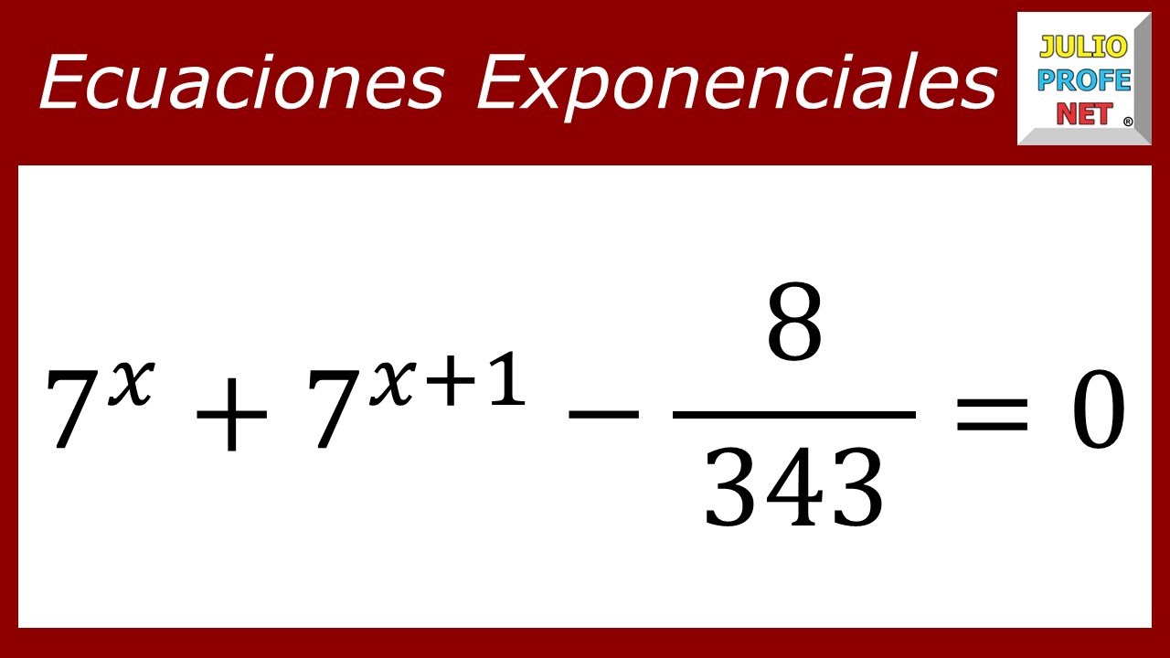 Ecuaciones exponenciales | Ej. 12 