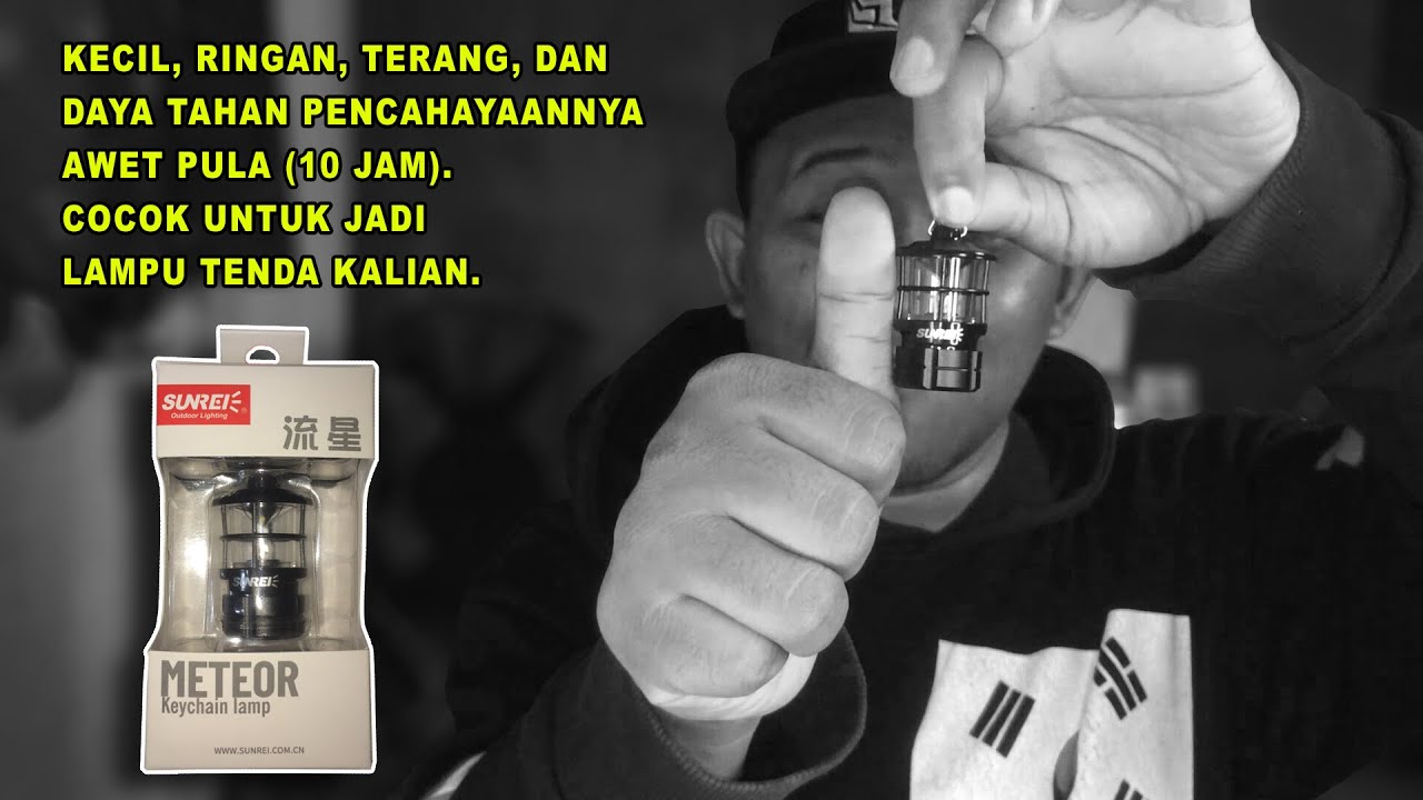 Sunrei Meteor Keychain Lamp - Bisa Jadi Lampu Tenda