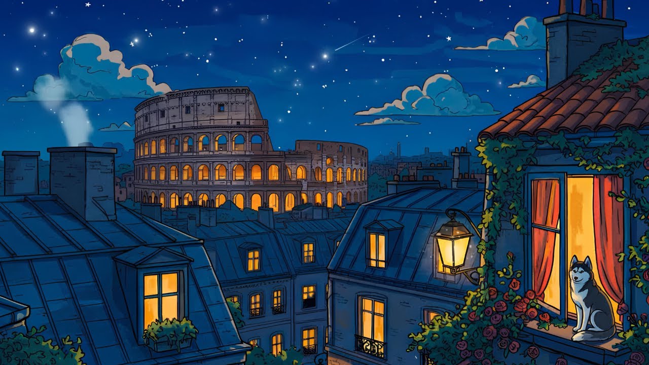 Warm Paris Night Distant 1930s Oldies from the Next Room | Vintage Oldies