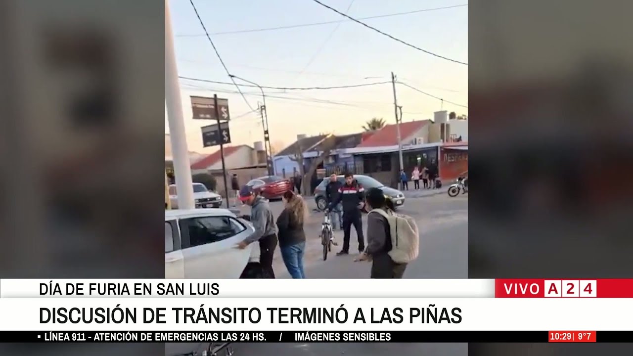🔴 VIOLENTO INCIDENTE EN SAN LUIS:DISCUSI&Oacute;N DE TR&Aacute;NSITO TERMIN&Oacute; A LAS PI&Ntilde;AS