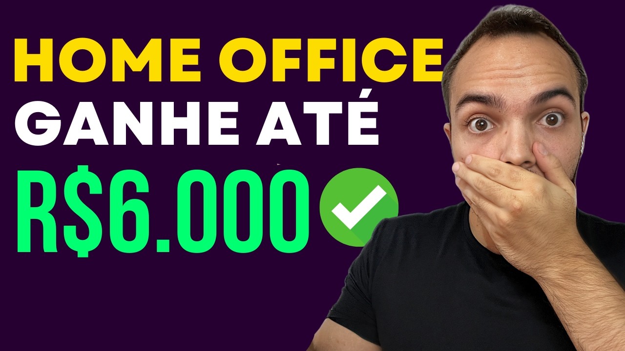 Empresas Home Office pagando at&eacute; R$6 MIL MEIO PER&Iacute;ODO! Vagas online 2025