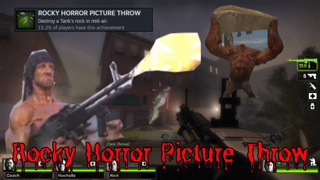 LEFT 4 DEAD 2 - Rocky Horror Picture Throw - Achievement / Trophy